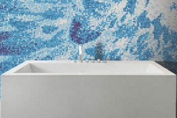 Bathroom mosaics art