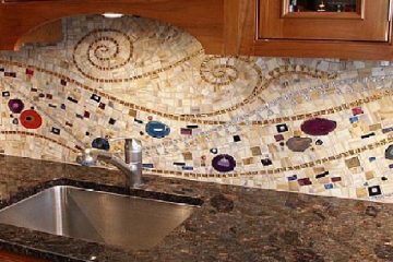 Handmade Kitchen Mosaic Backsplash