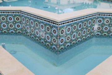 Swimming pool mosaic artwork and design