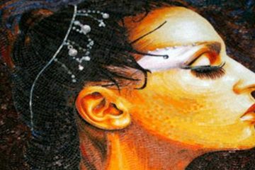 Portrait mosaic design by Mosaics Lab