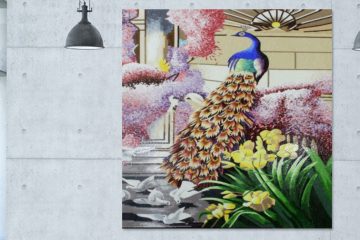 Peacock Mosaic Murals, Peacock Mosaic Artworks, Peacock Designs