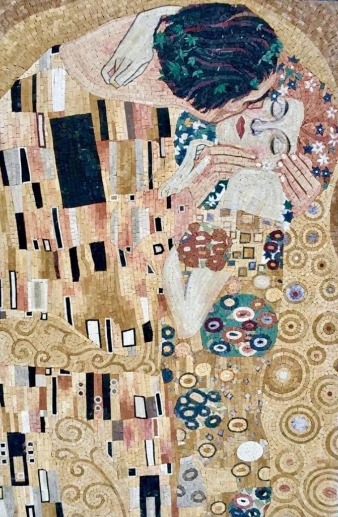 Klimt Mosaic Reproduction by Mosaics Lab