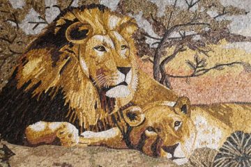 Tiger Mosaic Art, Tiger Mosaic Designs, Tiger Mosaics