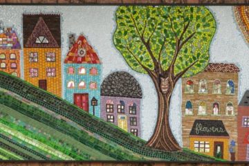 mosaic murals and industrial interiors