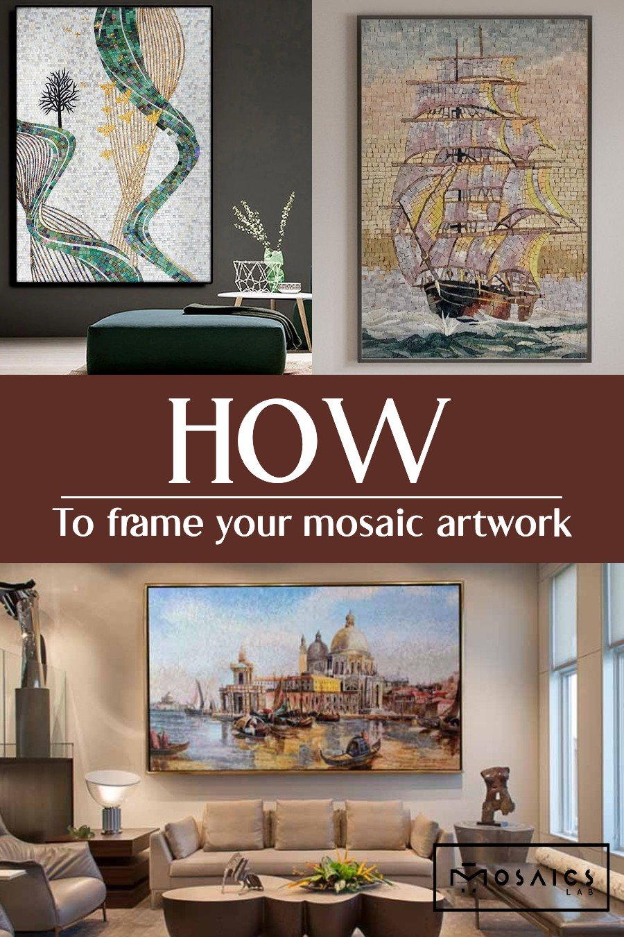 Framed Mosaic Artwork, Mosaic Artwork With A Frame, Mosaic Mural Frame