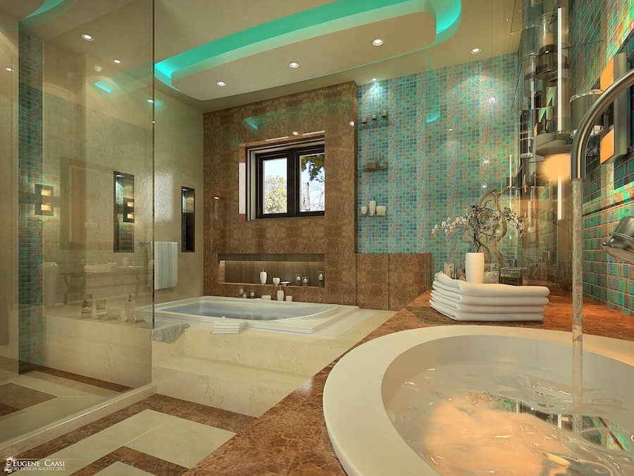 Bathroom_Mosaic_Design - Bathroom_Backsplash - Contemporary_Bathroom_Designs