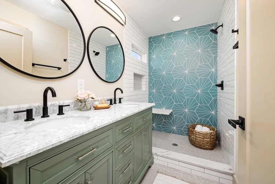 Bathroom_Mosaic_Design - Bathroom_Backsplash - Contemporary_Bathroom_Designs