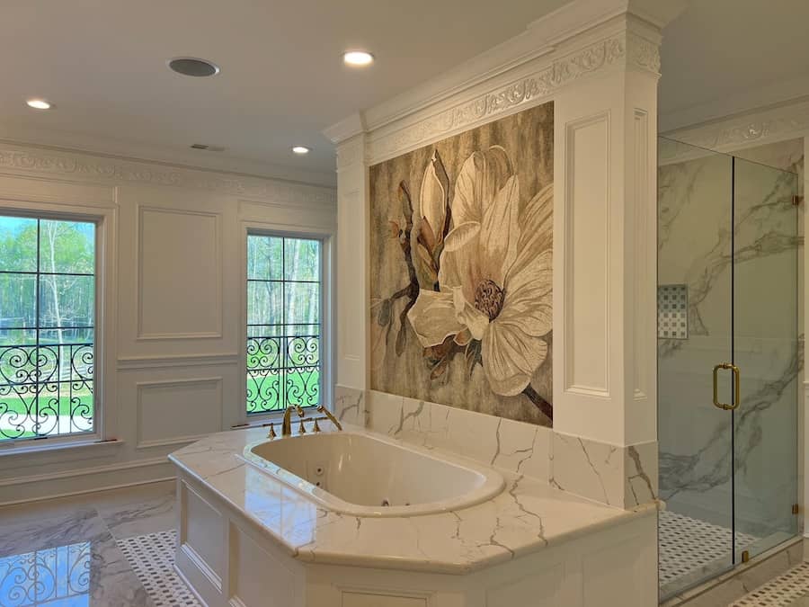 Bathroom_Mosaic_Design - Bathroom_Backsplash - Contemporary_Bathroom_Designs