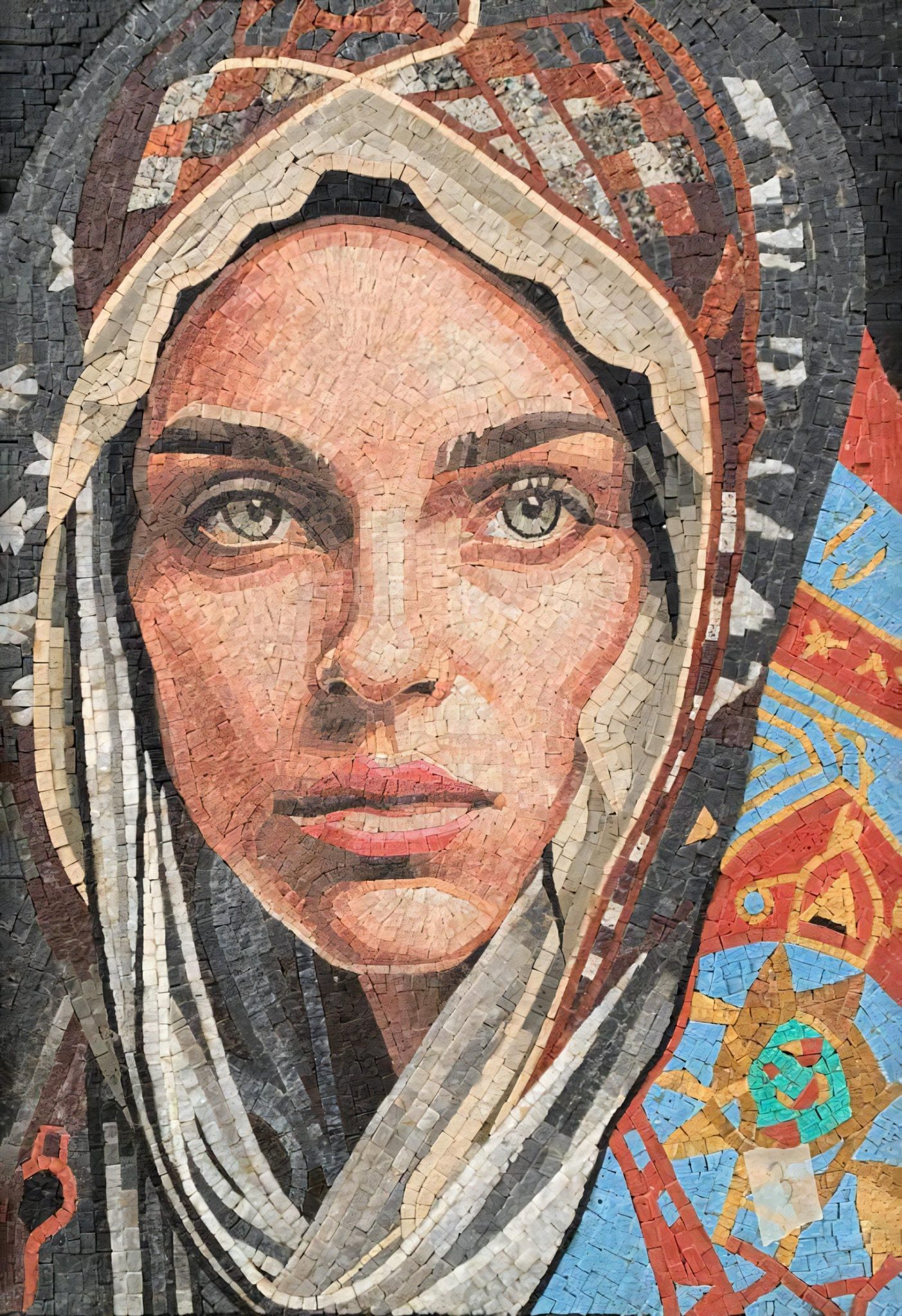 Portrait_Mosaic_Art, Figurative_Mosaic_Art, Mosaic_Wall_Art, Mosaic_Tiles