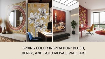 Mosaic Wall Art, Custom Mosaic Art, Contemporary Mosaic Wall Art