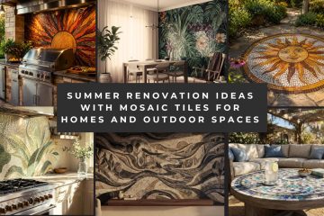 Outdoor mosaic art, Custom Mosaic Medallions, Mosaic Tiles, Outdoor Mosaic Murals