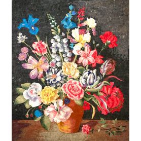 Blossoms Floral Mosaic Design