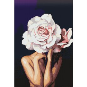 Blushing Rose Contemporary Mosaic
