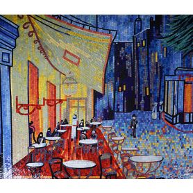 Inset of “Café Terrace at Night” Reproduction by Vincent Van Gogh
