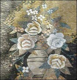 Subdued Botanical Mosaic Wall Art