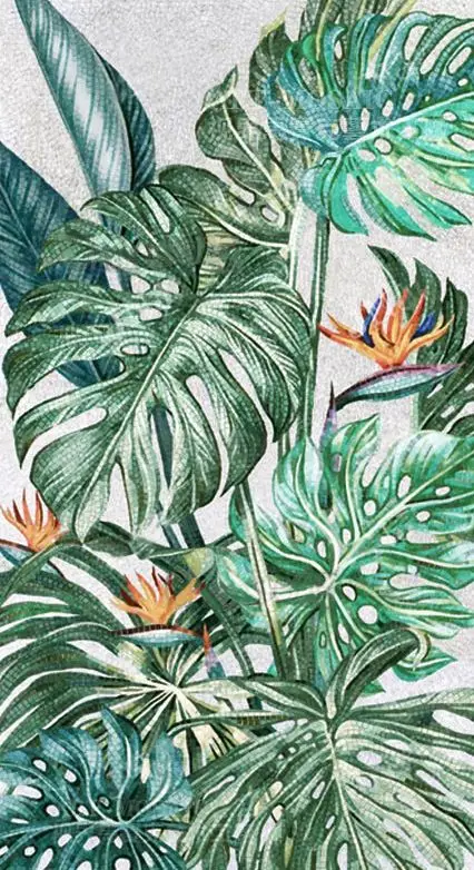 Nature_Mosaic_Art, Mosaic_Wall_Decor, Tropical_Mosaic_Mural