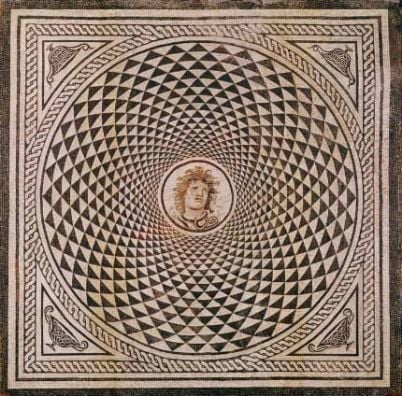 Hypnotizing God Marble Mosaic Design