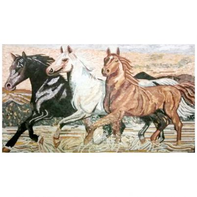 Running Free Mosaic Wall Art